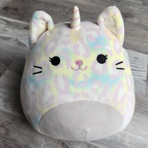 Soraya the Spotted Caticorn Squishmallow 8-9" | Pastel Unicorn Cat Plush | Easte